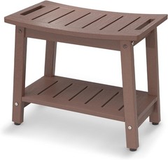 Espresso HDPE Shower Bench – Durable Waterproof Seat for Spa-Like Experience
