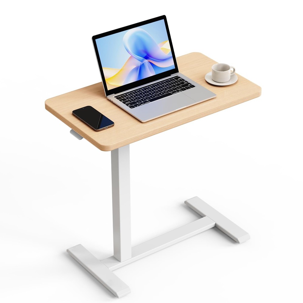 Romoon Over Bed Bedside Table Wheels Rolling Height Adjustable Desk Mobile