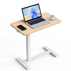 Romoon Over Bed Bedside Table Wheels Rolling Height Adjustable Desk Mobile
