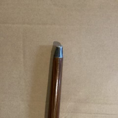 Wood Walking Cane with Decorative Silver-Tone Metal Handle, Brown Adult/Senior