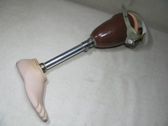 PROSTHETIC LEG LEFT BELOW-KNEE OTTO BOCK TITAN 4R52 HARDWARE KINGSLEY FLATTIE FO