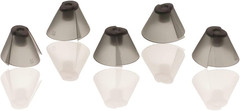 GN Resound Sure Fit Hearing Aid Standard Receiver Tulip Domes Dark Gray Split