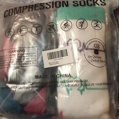 Compression Socks Large Extra Large Multicolor 6 Pack Copper Nursing Athletic