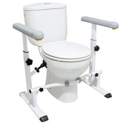 KMINA – Toilet Safety Rails for Seniors (330 lbs), Toilet Safety Frame with