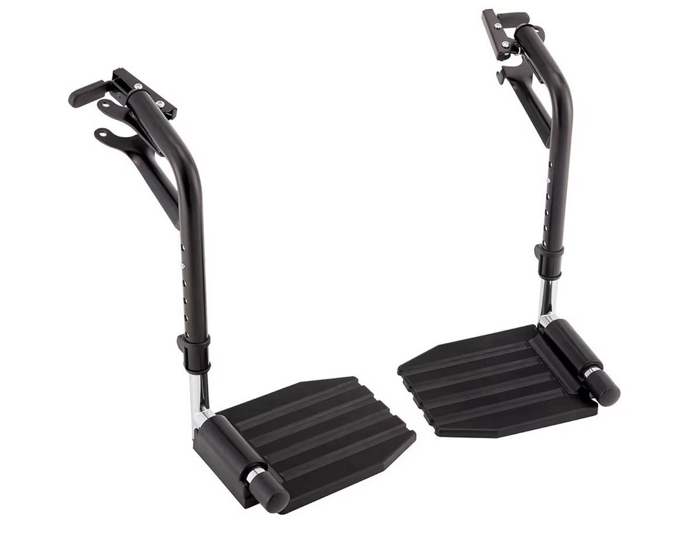 Invacare Wheelchair Adjustable Swing-Away Footrest Legrest Flip-Up Footplate NEW