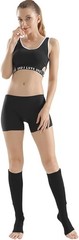 Nylon Zipper Compression Socks Support Graduated Stockings Mens Womens Black