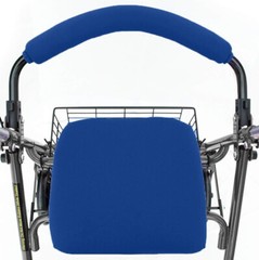 Universal Soft Rollator Walker Seat and Backrest Blue Covers Stretchable Fabric
