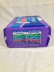 54 pads~ Always Discreet Moderate Long Absorbency 4 Drop Base Pads