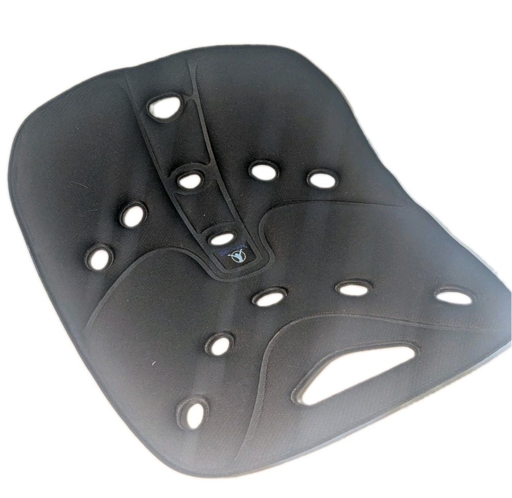 BackJoy Relief Ergonomic Posture Seat Cushion Black Fabric Top Used