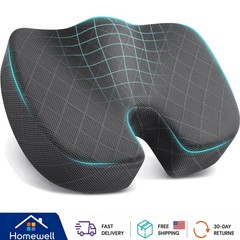 Machine Washable Memory Foam Sitting Pillow for Office & Car – Relief Cushion
