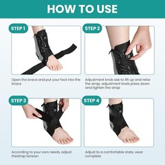 Ankle Stabilizer Brace Support Rotatable Tendon Plantar Fasciitis Pain Relief