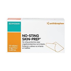 Skin Barrier Wipes Box of 50 Alcohol-Free Rapid-Drying Long-Lasting Protective