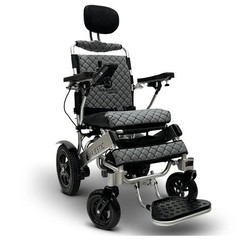 NEW Majestic IQ-9000 Auto Recline Foldable Lightweight Power Wheelchair Silver