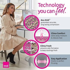 medi Sheer & Soft for Women, 8-15 mmHg, Calf High Compression Stockings,…