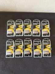 Duracell Activair Hearing Aid Batteries 10 Pack Of 6 (60 Total) Exp 08/2026