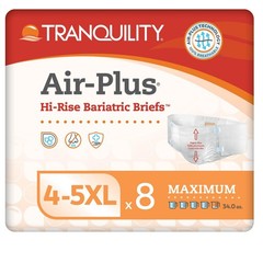 Bariatric Disposable Briefs 4X-Large, Breathable Fabric, High Waist, Latex-Free,