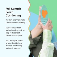ZenToes Diabetic Cushioned Insoles for Men and Women Shock Absorbing Plastazote