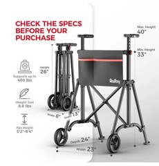 Rolloy Compact Master Walker Model ROSWW1 Ultra Lightweight Foldable Portable