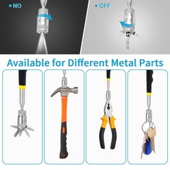 Magnetic Pickup Tool Telescoping 8LBs LED Light Extendable 31 Inch Auto Repair