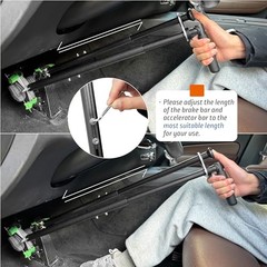 Handicap Driving Hand Controls for Disabled Drivers,Car Pedal Assist Black