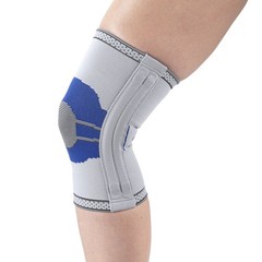 Champion Elastic Knee Support Compression Sleeve, X-Small, Gray (Side Stays)
