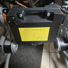 Black Electric Powered Wheelchair Battery with Joystick Control Charger
