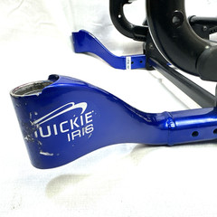 Quickie Iris Tilt In Space Full Motion Wheelchair Frame Blue W/ Indicator