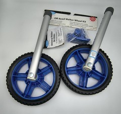 Blue Top Glides 8″ Off-Road Walker Wheel Kit with Flexfit Ski Glides Open Box