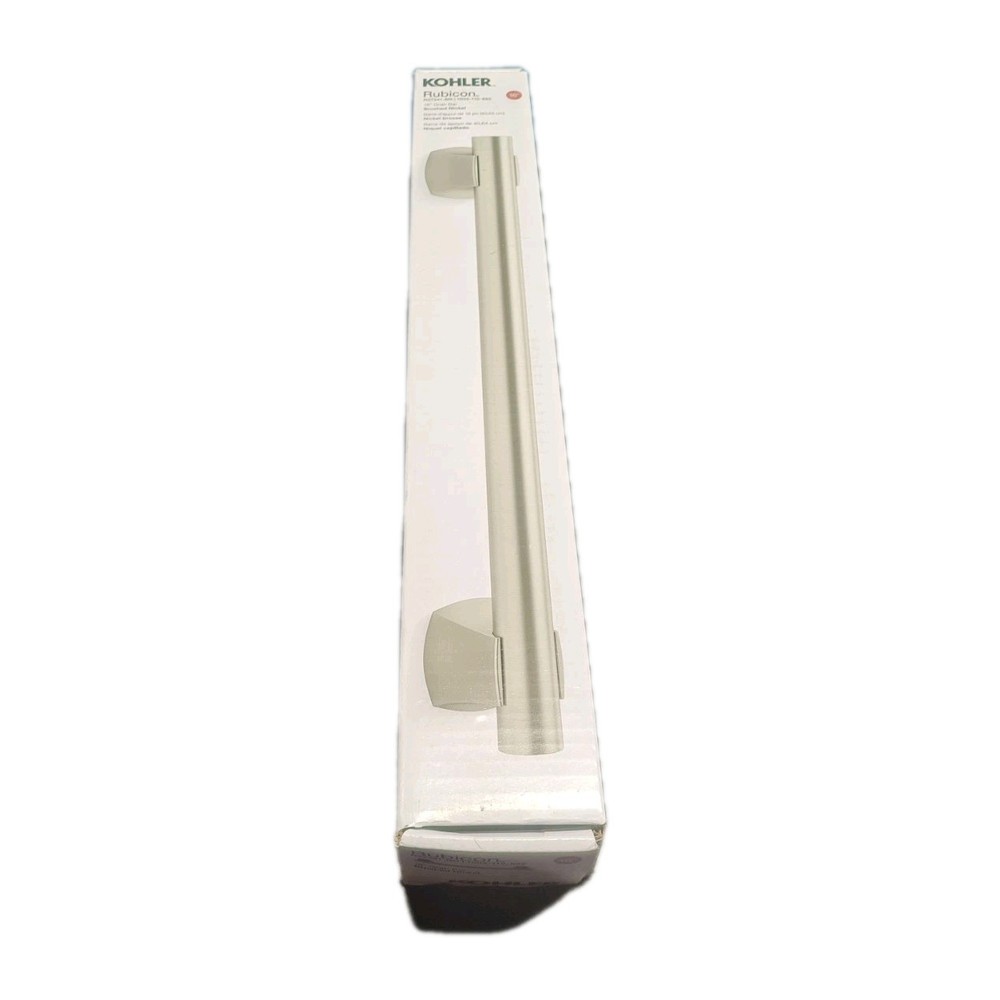 KOHLER Rubicon 16 in. Bathroom Grab Bar – Vibrant Brushed Nickel – ADA Compliant