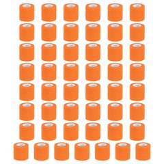 Self Adhesive Bandage Wrap 177″ x 2″, 50 Pcs Wrap Tape, Orange
