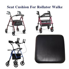 Replacement Seat Cushion for Rollator Walker 12″x12″ – Black, Comfort Support Pa