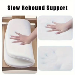 1.5″ Thick Memory Foam Seat Cushion Pad Office Truck Chair Detachable Cover