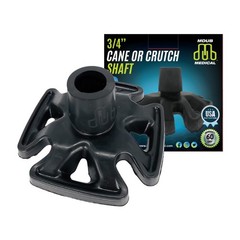 Heavy Duty All Terrain Cane Tip – Sand, Snow, Dirt & Rain Grip – 3/4″ Black