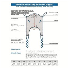 Full Body Patient Lift Sling, Lift Sling for Transfer and Positioning- SIZE M