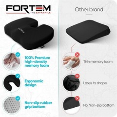 U-Shaped Memory Foam Chair Cushion – Washable & Non-Slip Design for Comfort