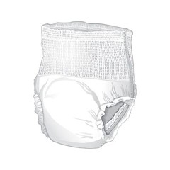 McKesson Adult Disposable Cloth Underwear Maximum Absorbency – Size M 64 Count