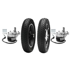 24V Dual Drive 250W Electric Motor 12 1/2×2 1/4 tire wheels Kit Wheelchairs