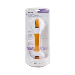 McKesson White Plastic Wall Mounted Suction-Cup Grab Bar 12″ L 146-RTL13082