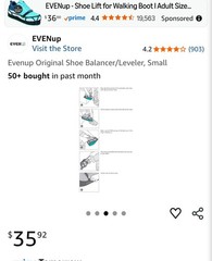 VACOped Achilles Walking Boot + EvenUp Bundle – Size Large – $200 OBO