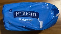 Fitright adult diapers Large 20 count