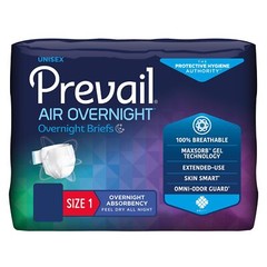 Prevail Air Overnight Incontinence Brief 1 Overnight NGX-012/1 80 Ct