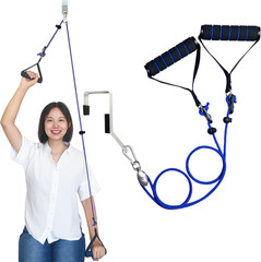 Shoulder Pulley Over Door Exercise System Arm Mobility Trainer Adjustable Rope