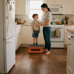 5.5″ Height One Step Stool for Adult & Toddler, 400 Lbs Heavy Duty Platform w…