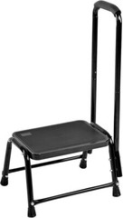 STEP STOOL WITH HANDRAIL HEAVY DUTY BEDSIDE BATHROOM MOBILITY AID FOR SENIORS