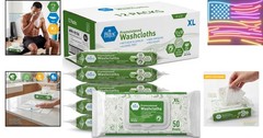 Premoistened Washcloths 600 Count Aloe .
