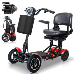 2*250W Dual Motor Foldable 4-Wheel Electric Mobility Scooter For Seniors Adults