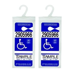 Handicap Placard Holder Ultra Transparent Disabled Parking Permit Placard Pr…