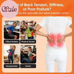 Premium Back Stretcher for Lower Back Pain Relief – 4-Level Adjustable Lumbar Su