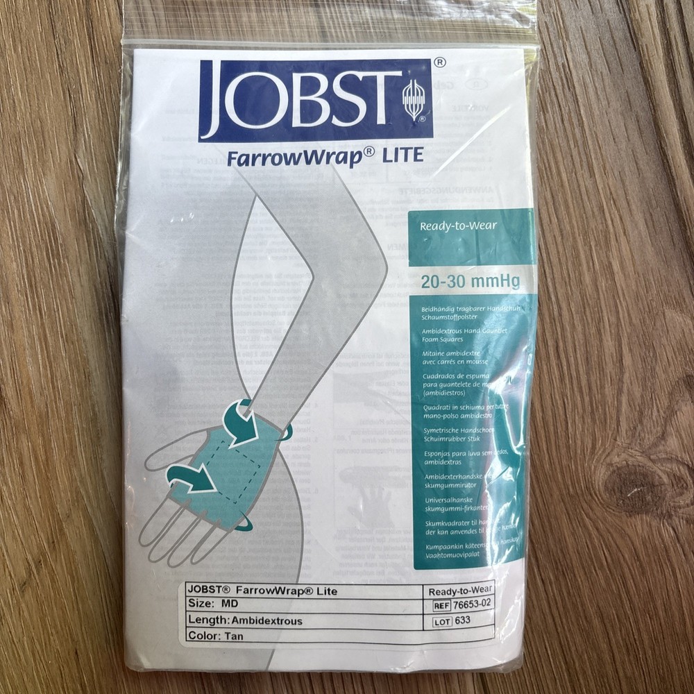 Jobst FarrowWrap Lite Hand Gauntlet with Foam (Ambidextrous) Medium NEW