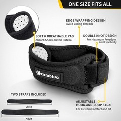 2 Pack Adjustable Patella Tendon Knee Straps – Pain Relief for Active Lifestyles